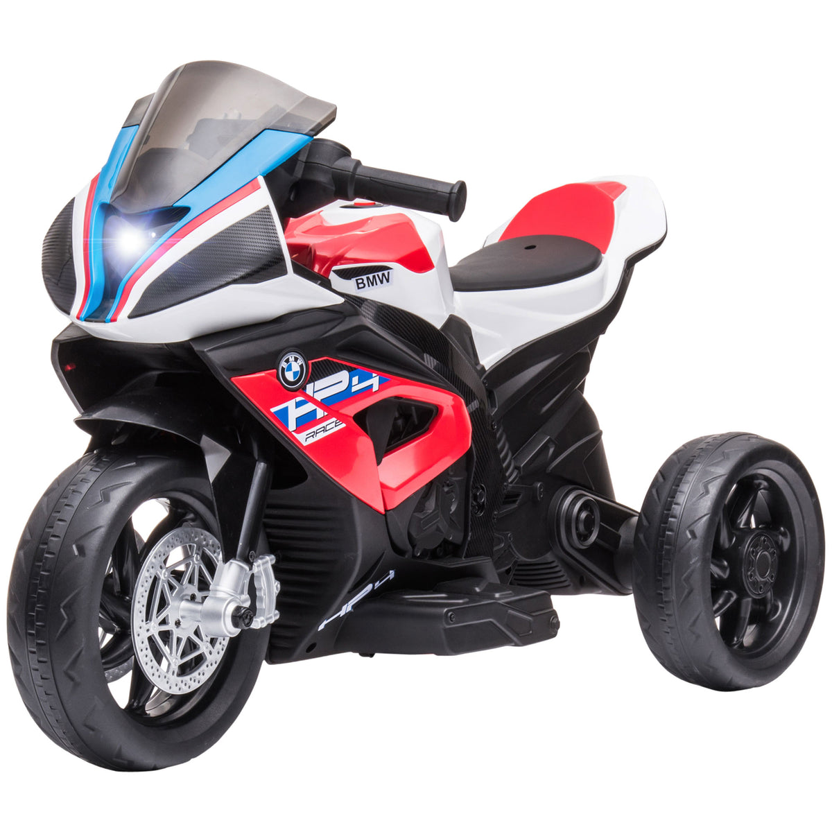 Kindermotorrad, Elektromotorrad, Scheinwerfer, 3 Musikmodi, f¨¹r Kinder 1,5-5 Jahre, Rot, 82,5 x 42 x 54cm