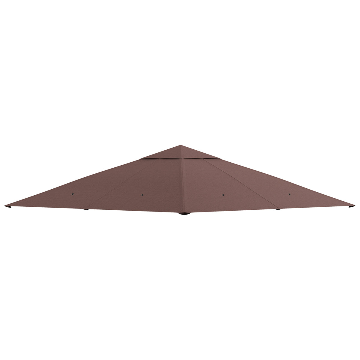 Ersatzdach für Gartenpavillon, Polyester, 2,98 x 2,98 m, Kaffee