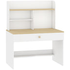 Kinderschreibtisch Kinder Schreibtisch mit Schublade Bücherregal Stauraum für Kinder 3-8 Jahre, 80 x 50 x 100 cm Weiß