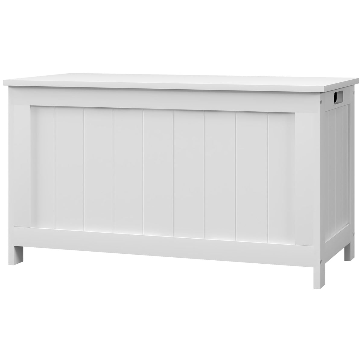 Aufbewahrungsbox Aufbewahrunskiste Spielzeugtruhe, MDF, 2 Griffe, 81 x 40 x 46 cm, Wei?