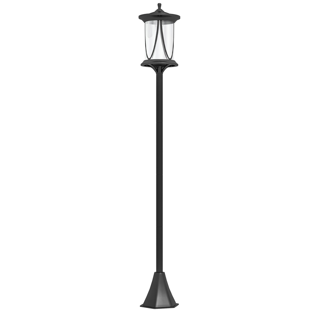 Solar Lamp Post Light, 1.3 M LED Outdoor Street Light, Waterproof IP44 for Patio, Garden, Pathway, Cool White