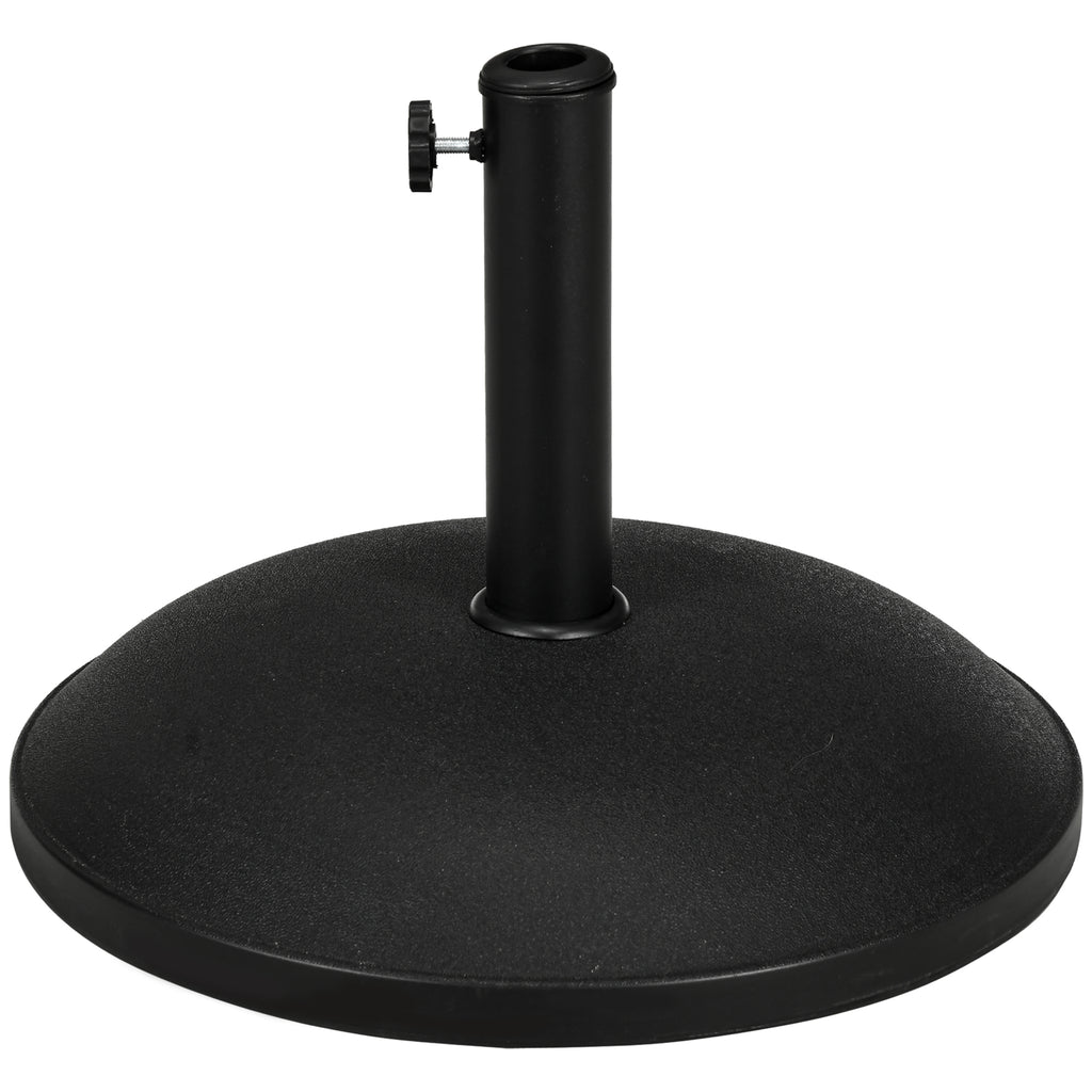 Schirmst?nder, Sonnenschirmst?nder, 3 Adapter, verstellbar, Zement, 25 kg, Schwarz