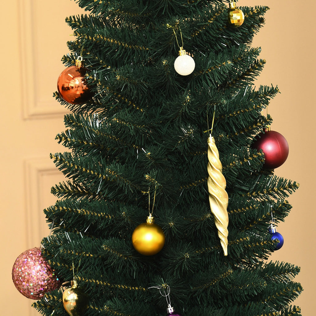 Weihnachtsbaum 180 cm, hoch realistisch, 380 Zweige, feuerfest, stabile Basis, Grün