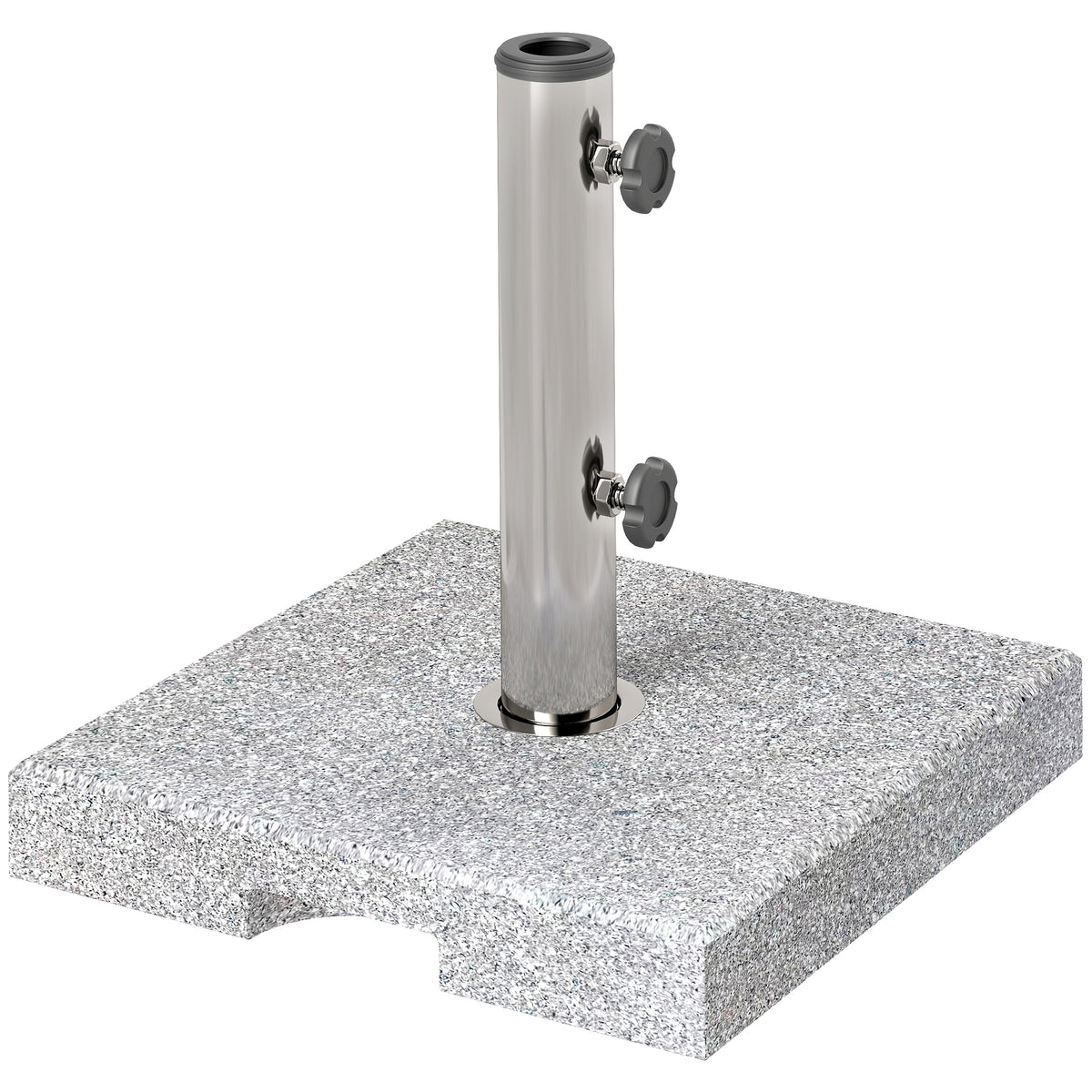 Sonnenschirmst?nder aus Granit 21kg Schirmst?nder, Quadratisch Schirmhalter, Schirmgewicht f¨¹r Sonnenschirm 32/38/48mm