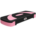 Aerobik-Stepper, h?henverstellbar, 80 x 31 x 10/15/20 cm, bis 150 kg, Schwarz/Rosa/Grau