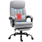 B¨¹rostuhl mit Massage- & Heizfunktion, verstellbar, bis 120 kg, 66 x 67 x 110-118 cm Grau