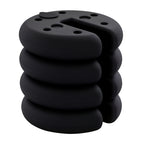 Pavillon Standfuß 4 Stk. Gewicht Partyzelt Pavillongewicht befüllbar bis 5 kg Gewichte für Pavillon Beschwerer für Pavillons Ø25 x 6 cm Schwarz