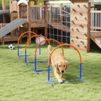 Four-Piece Portable Dog Agility Equipment - Blue