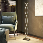 LED Stehlampe Dimmbar 144 cm Stehleuchte mit Fußschalter Schwarz