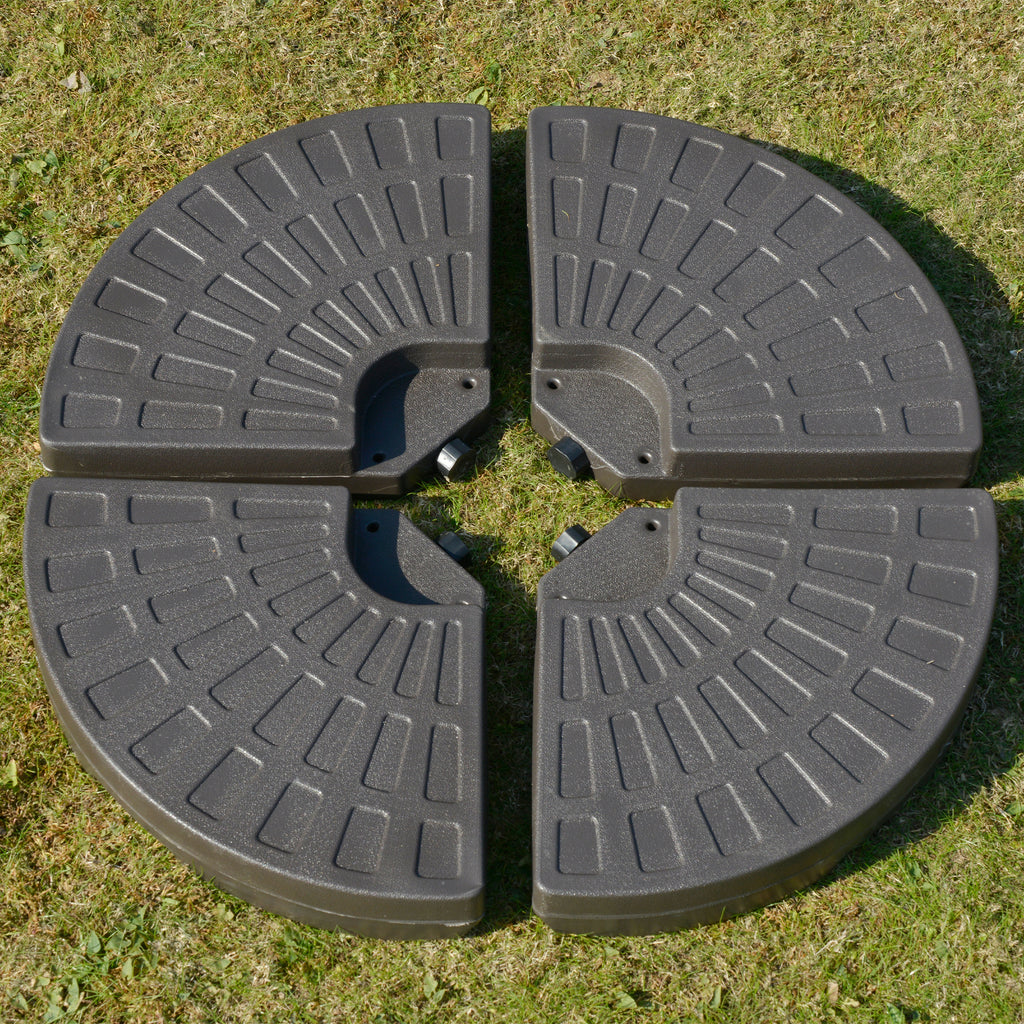 Set of 4 Fillable Parasol Weights - 100kg