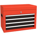 Werkzeugkasten Werkzeugtrolley, inkl. Schloss, 2 Schl¨¹ssel, 45 cm x 24,5 cm x 32,5 cm, Rot