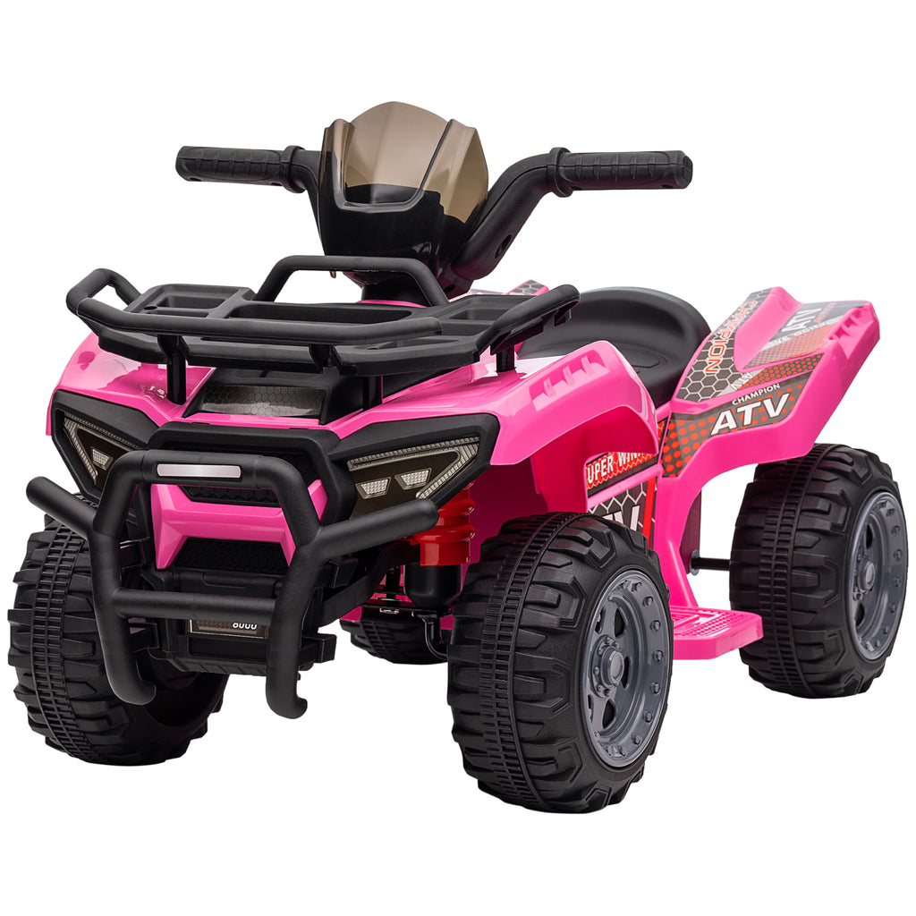 Kinder Quad Elektro 6V Kinderquad mit Vorwärtsfunktion, Musik, Elektro-Quad für Kinder 1,5-3 Jahre Rosa
