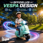 Elektro Motorrad Kinder Mini Vespa GTS 6V Elektromotorrad Grün