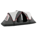 Camping Tent for 6 Man with 2000mm Waterproof Rainfly and Carry Bag for Fishing Hiking Festival, Grey