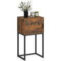Konsolentisch Schmal, Schrank, Industrie-Design, Wohnzimmer Flur, 40x30x76cm, Rustikal-Braun