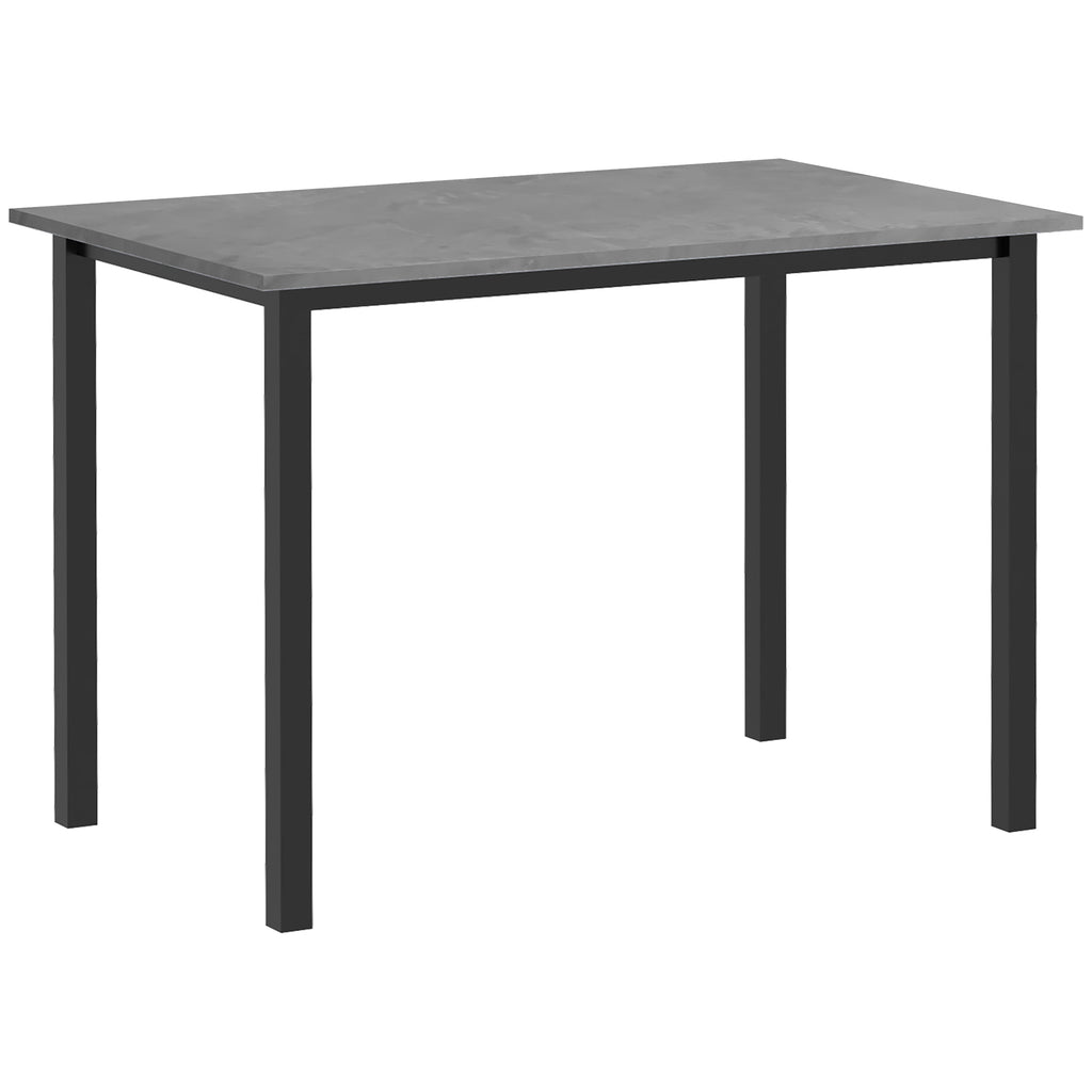 Esszimmertisch, Küchentisch, erweiterbar, für 6 Personen, 160x70, Dunkelgrau