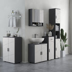 Badezimmerschrank, Spiegelt¨¹r, verstellbare Regale, bis zu 15 kg belastbar, Wei?