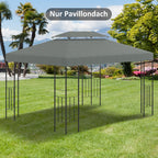 Gazebo Roof Replacement, for 3 x 4m Frames - Grey
