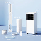 Tragbares Klimagerät 7000 BTU, 4-in-1 Klimaanlage mit Kühlung, Entfeuchter, Ventilator, Schlafmodus