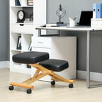 Kniestuhl Ergonomischer Kniehocker mit Rollen Sitzhocker zur Verbesserung der Nackenschmerzen für Zuhause und Büro