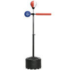 Adjustable Speed Bag, Boxing Bag, with Stand, Reflex Bar, Punching Pad, Multicoloured