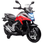 Elektro-Kindermotorrad, Honda, 3 km/h, Musik & Licht, 3-6 Jahre, bis 30 kg, Rot