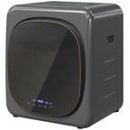 Ablufttrockner 2,5 kg mit Smart-Modus, 800 W Kompakttrockner mit Edelstahltrommel, Grau