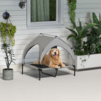 Cooling Raised Pet Bed w/ Washable Breathable Mesh, for Medium, Large Dogs, 91 x 76 x 89cm - Light Grey