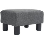 Fu?hocker, Sitzhocker mit leinenartigem Stoffbezug, Schaumstoff-F¨¹llung, Kunststoffbeine, f¨¹r verschiedene R?ume, Grau