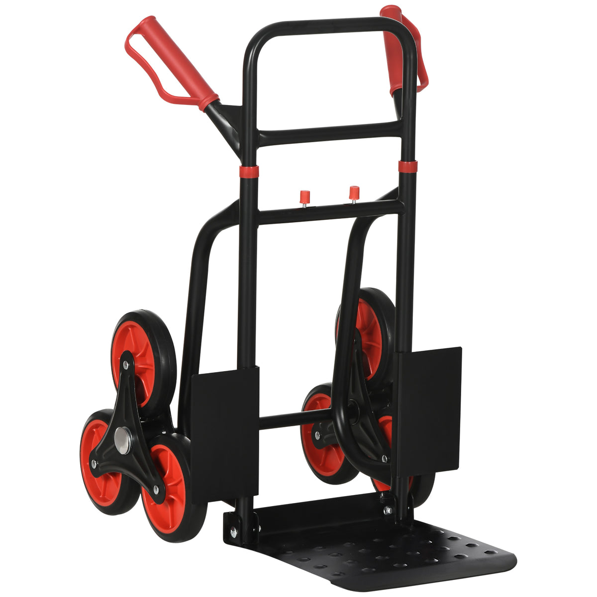  Treppensteiger 120 kg Sackkarre Transportkarre Griff höhenverstellbar Klappbar Stahl 45 x 60 x 109 cm