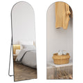 150cm Arched Full Length Mirror - Black