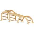 9-in-1 Indoor-Kletterger¨¹st, Rampe, Rutsche, Leiter, Schreibtafel, f¨¹r Kleinkinder, Holz