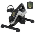 Portable Pedal Exerciser, Mini Exercise Bike with 8 Levels Magnetic Resistance and LCD Display, Cycle Leg Exerciser Sitting Down