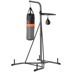 Freestanding Boxing Punch Bag & Speed ball Station, for Home Gym, Grey