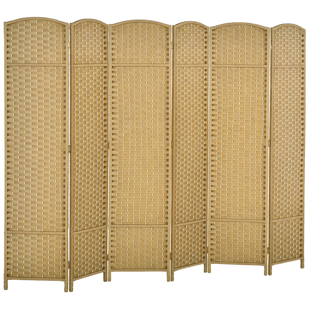 6-teiliger Raumtrenner, Faltbarer Sichtschutz, Sichtschutzwand f¨¹r Wohnzimmer, Schlafzimmer, Homeoffice, Natur