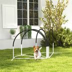 Hunde-Agility-Set Hundetrainingszubehör Agility-Set, 4 Teile, 89 x 69 x 99 cm, Weiß + Schwarz