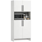 K¨¹chenschrank, Vorratsschrank f¨¹r K¨¹che, Wohnzimmer, Esszimmer, Schr?nke, Regale, Mikrowellenablage, Spanplatte, Wei?