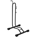 Vertical and Horizontal Bike Rack Bicycle, Storage Stand with Adjustable Hooks, for 24"-29" Wheels, 700c Bike