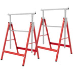 2 x Ger¨¹stbock, Unterstellbock, Stahl, Rot