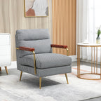Sessel im Retrodesign, Akzentsessel, Hahnentrittmuster, Holzemelente, Federkern, Schwarz + Weiß