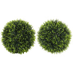 K¨¹nstliche Pflanzen im 2er-Set, UV-best?ndige dekorative Pflanzen, Deko-Pflanzen, Indoor, Outdoor, 45 cm, Gr¨¹n