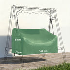 2-Sitzer Gartenschaukel-Abdeckung, wasserdichte Schutzhülle, winddicht und UV-beständig, 420D Oxford-Stoff
