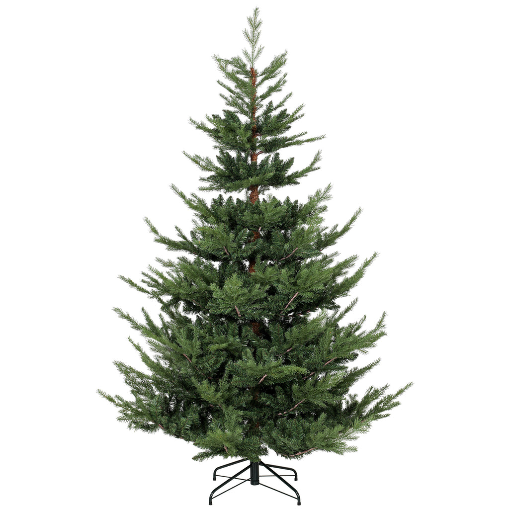 Weihnachtsbaum, Kunsttanne, realistisches Aussehen, schneller Aufbau, Kunststoff, Grün, 140 x 140 x 210cm