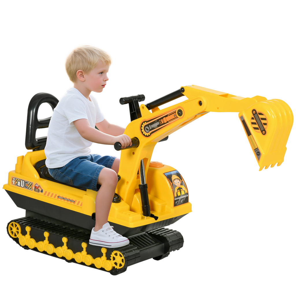 Ride On Excavator Toy Tractors Digger Movable Walker Construction Truck 18-48 Months