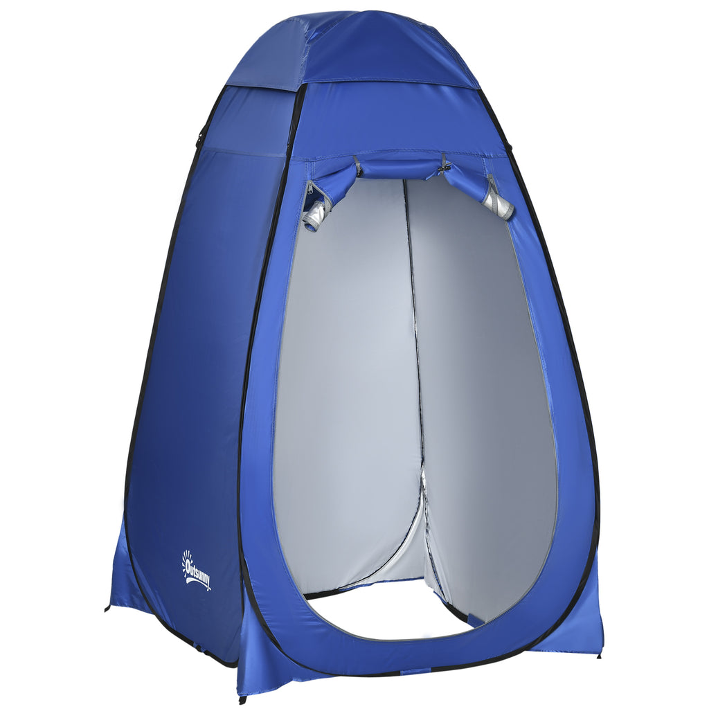 Pop-up Duschzelt, tragbare Toilettenzelt mit Tragetasche Fenster mobile Umkleidezelt WC Zelt Privatsphäre Toilette Umkleidekabine Wurfzelt Lagerzelt für Outdoor Camping Strand
