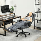 Massage-B¨¹rostuhl, USB-Schnittstelle, schwenkbare R?der, Dunkelgrau
