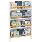 Bücherregal Kinder Wandregal mit Kippschutz 60 x 10 x 98 cm Weiß