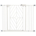 Pressure Fit Stair Gate Dog Gate w/ Auto Closing Door, Double Locking, Easy Installation, for 74-100cm Openings - White