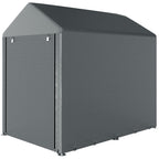 179 x 120cm Temporary Garden Shed, with Accessories - Dark Grey