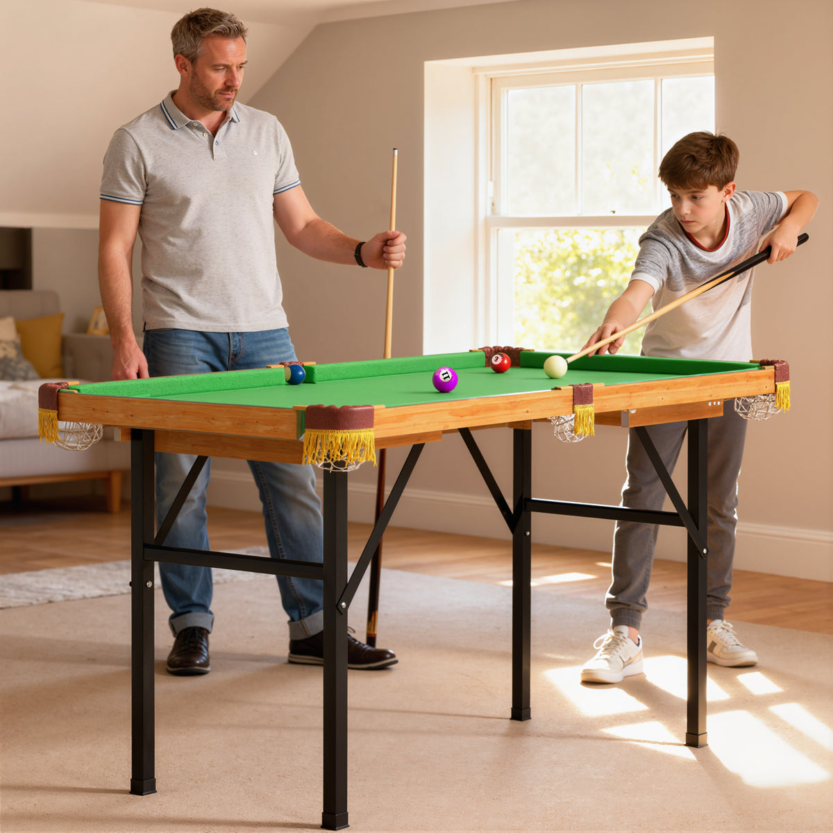 4FT Mini Folding Pool Billiards Table